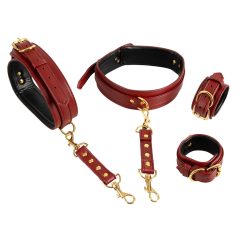 Bad Kitty - Thigh to Wrist Cuffs Set (Red)