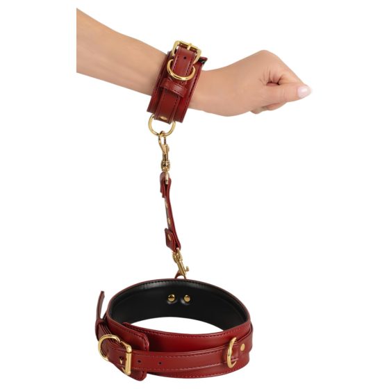 Bad Kitty - Thigh to Wrist Cuffs Set (Red)