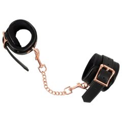 Bad Kitty - handcuffs with chain (black-rose gold)