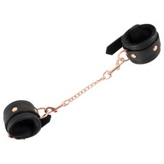 Bad Kitty - cuffs with chain (black-rose gold)