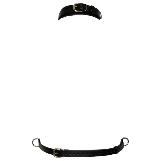 Bad Kitty - Leather Look Harness with D-Rings (Black)