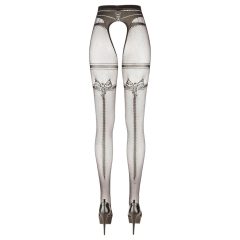   Cottelli - Open Crotch Double Effect Fishnet Stockings (Black)