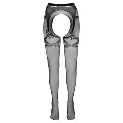 Cottelli - Double Effect Open Fishnet Stockings (Black)