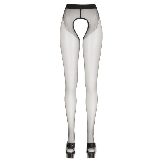 Cottelli - Double Effect Open Tights (Black)