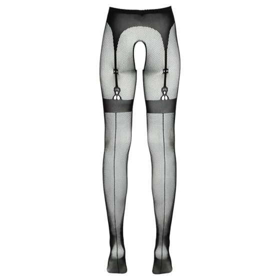 Cottelli Legwear - Open Garter Tights - Black (S-L)