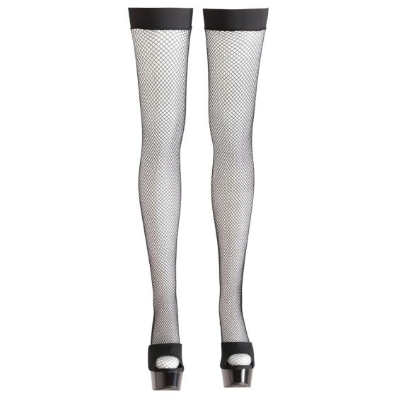 Cottelli - Dense Fishnet Thigh Highs (Black)