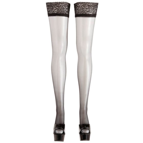 Cottelli - Satin Thigh Highs (Black)