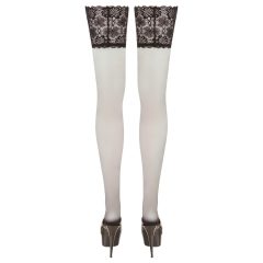 Cottelli - Thigh High Stockings with 15cm Lace Trim (Black)