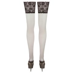 Cottelli Plus Size - Thigh Highs with 15cm Lace Top (Black)