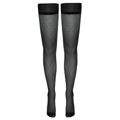 Cottelli - Small Polka Dot Thigh Highs (Black)