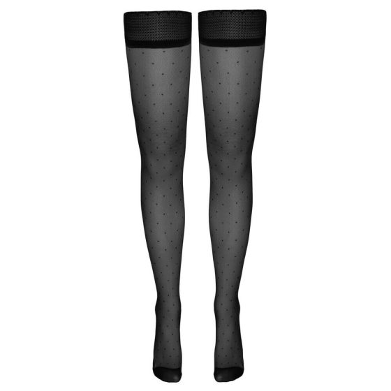 Cottelli - Small Polka Dot Thigh Highs (Black)