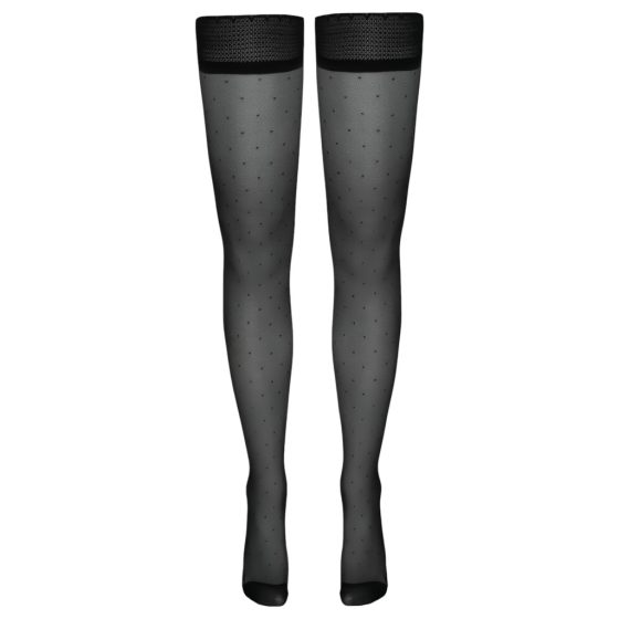 Cottelli - Small Polka Dot Thigh Highs (Black)