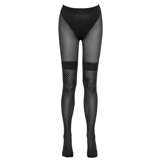 Cottelli - Open Fishnet Stockings (Black)