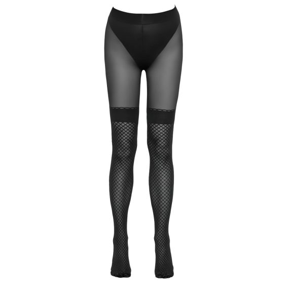 Cottelli - Open Fishnet Stockings (Black)