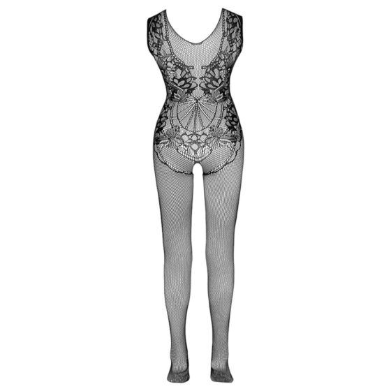 NO:XQSE - sleeveless, open mesh bodysuit - black (S-L)