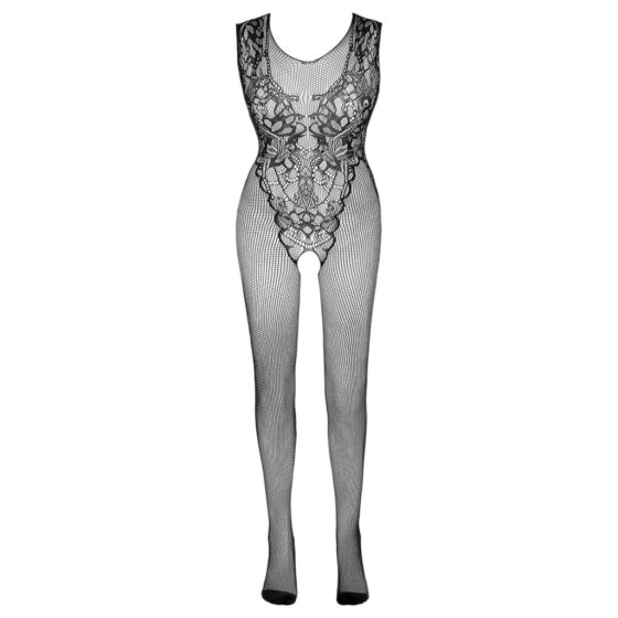 NO:XQSE - sleeveless, open mesh bodysuit - black (S-L)