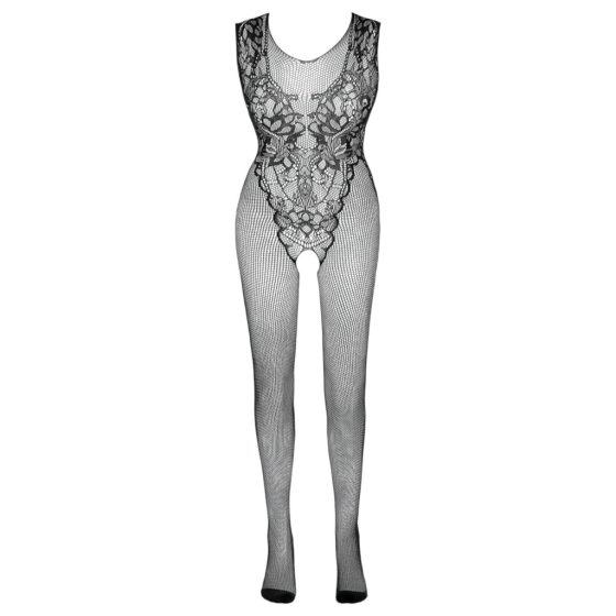 NO:XQSE - sleeveless, open mesh bodysuit - black (S-L)