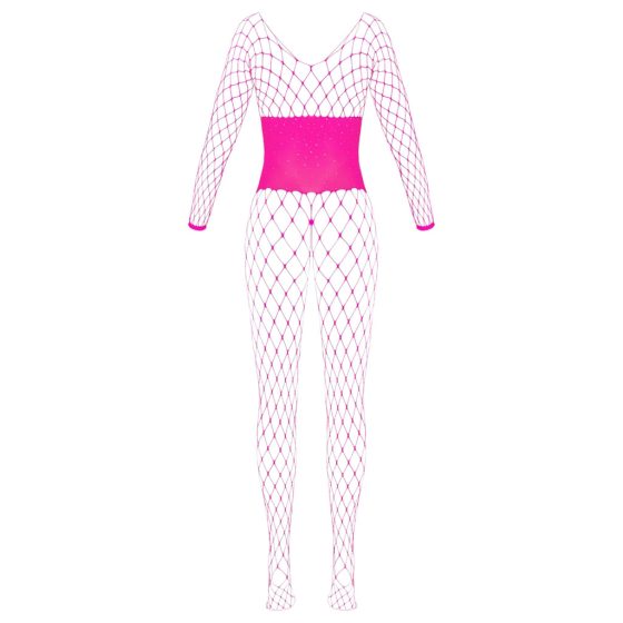 Cottelli - Mesh Bodystocking (Pink) - S-L