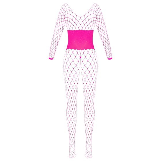 Cottelli - Mesh Bodystocking (Pink) - S-L