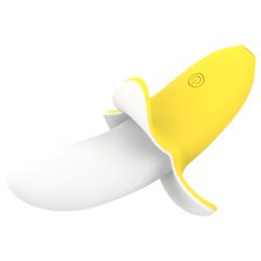   Lonely - Battery-Powered, Waterproof Banana Vibrator (Yellow-White)