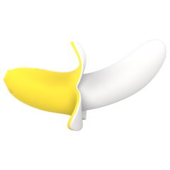   Lonely - Battery-Powered, Waterproof Banana Vibrator (Yellow-White)