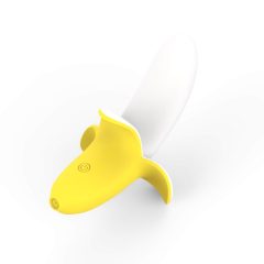   Lonely - Battery-Powered, Waterproof Banana Vibrator (Yellow-White)