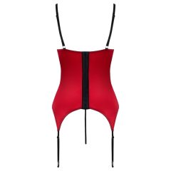 Cottelli - Lace Insert Breast Lifting Top Set (Red)