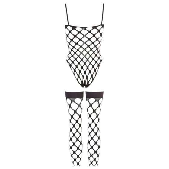 NO:XQSE - Perforated Sexy Set - Black (S-L)