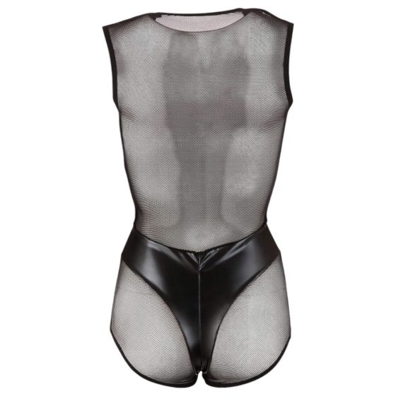 Cottelli - Shiny Mesh Bodysuit (Black)