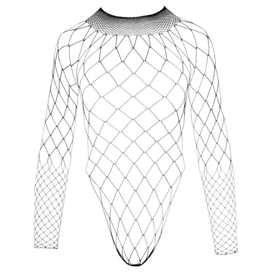 NO:XQSE - Long-Sleeve Mesh Bodysuit - Black (S-L)