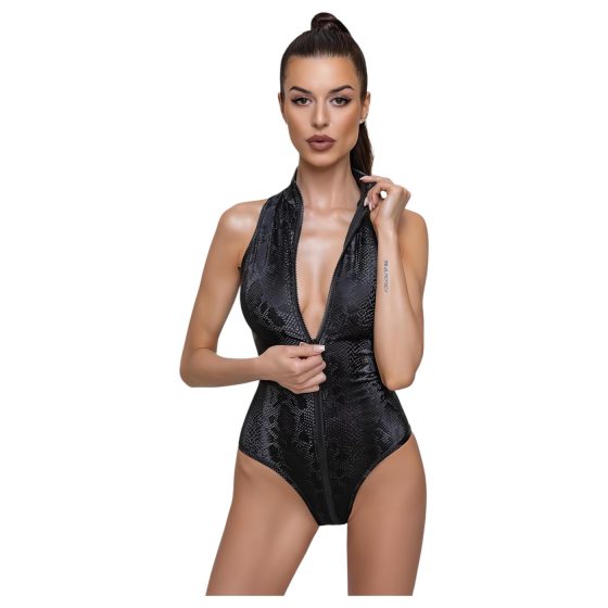 Cottelli Party - Snake Print Bodysuit (Black)