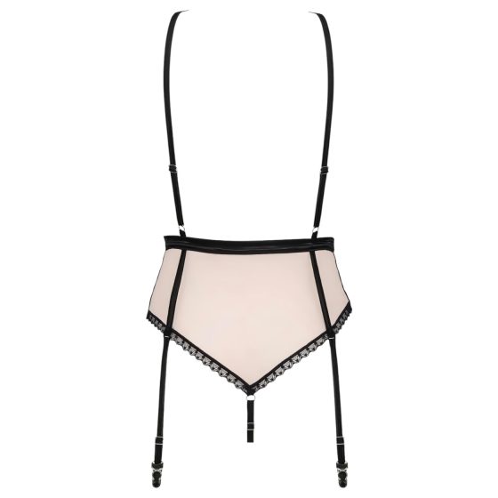 Obsessive Lilines - Gartered Bodysuit (Pink)