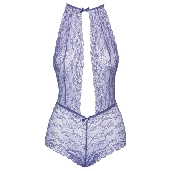 Kissable - Halter Lace Bodysuit (Purple)