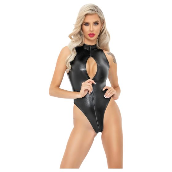 Noir - snake pattern bodysuit (black)