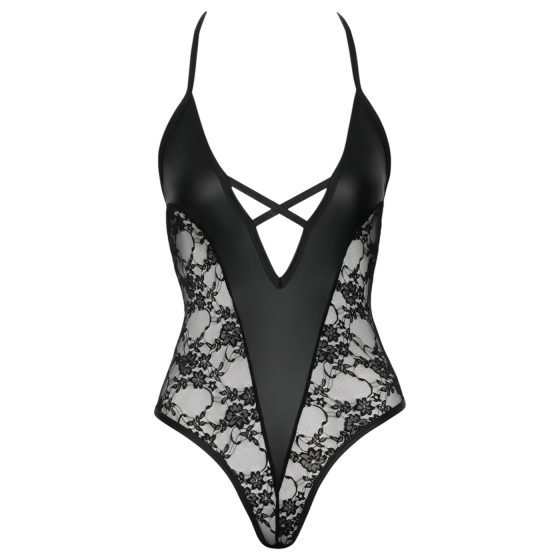 Cottelli Party - Floral Bodysuit (Black)