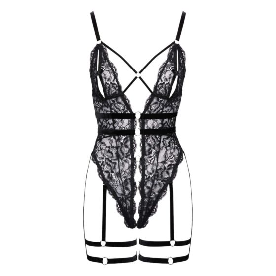 Cottelli - open strappy sex body (black)