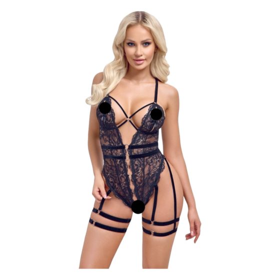 Cottelli - open strappy sex body (black)