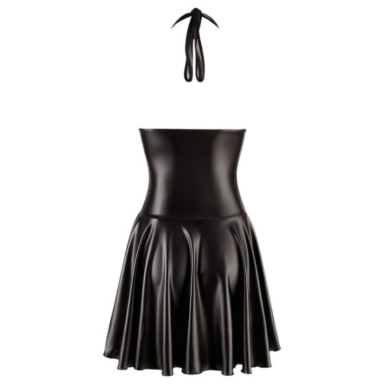 Noir - Layered Dress with Sheer Bust and Neck Strap (Black)