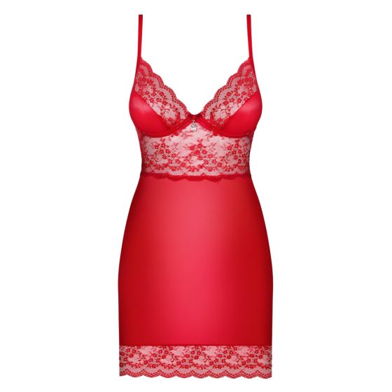 Obsessive Lovica - Lace Nightwear with Thong (Red)