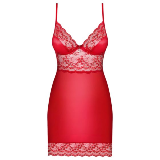 Obsessive Lovica - Lace Nightwear with Thong (Red)