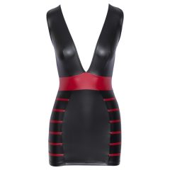 Cottelli Party - Striped Bodycon Dress (Black-Red)