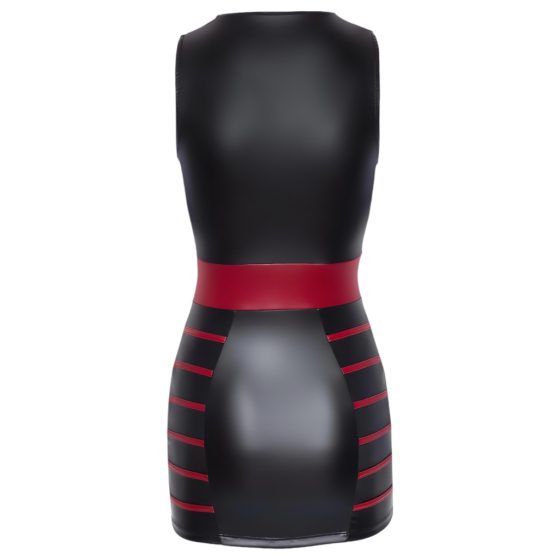 Cottelli Party - Striped Bodycon Dress (Black-Red)