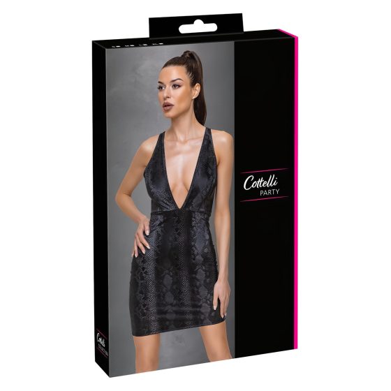 Cottelli Party - Snake Print Dress (Black)