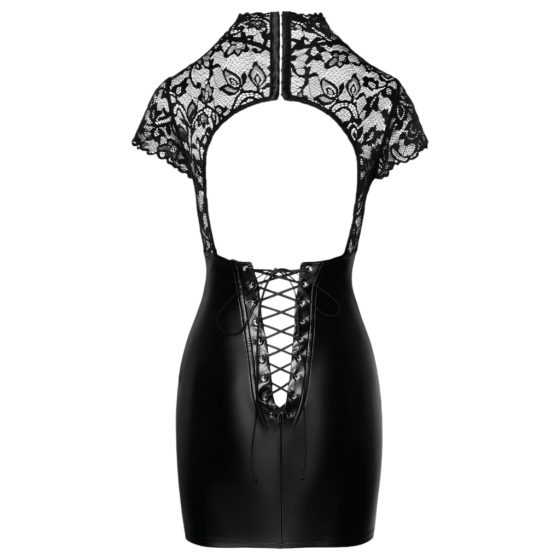 Noir - Lace Top Dress with Corset (Black)