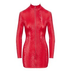 Cottelli - snake skin pattern mini dress (red)