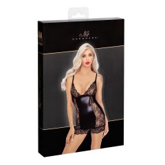 Sheer-sided Mini Dress (Black)