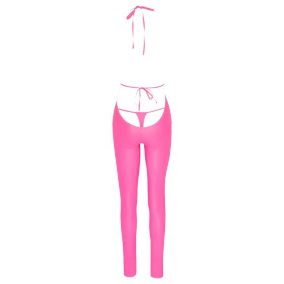 Cottelli Party - jumpsuit with deep back cut (pink)