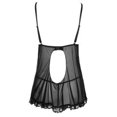 Cottelli - Sheer, Ruffled Babydoll (Black)