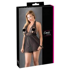 Cottelli Plus Size - Lace Sheer Babydoll (Black)