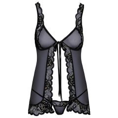 Kissable - Open Babydoll (Black)